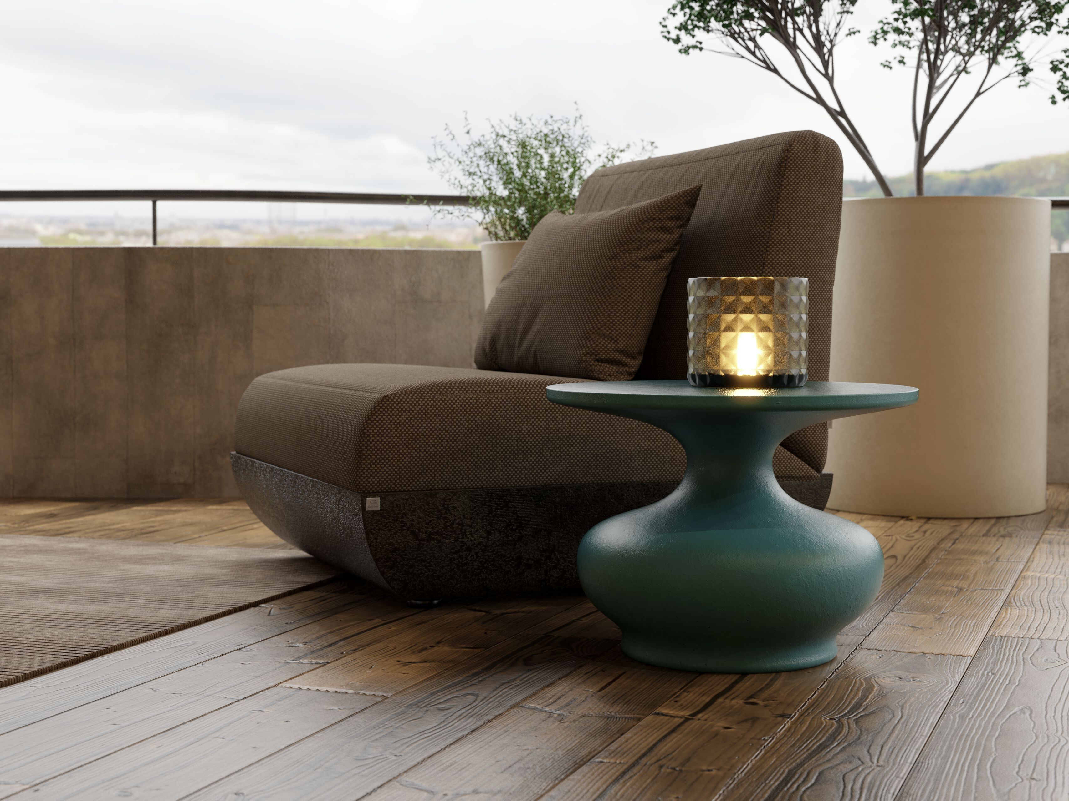 Круглый стол из стекловолокна GANSK DORIS ARCH-00048272 - Вид №1