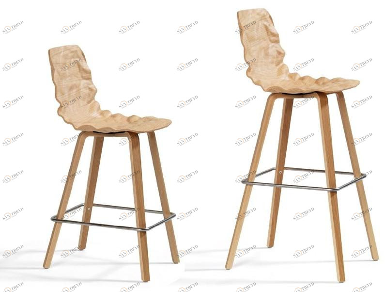 Blå Station Барный стул из дерева со спинкой Dent B504-65 - b805-82 Bla Station