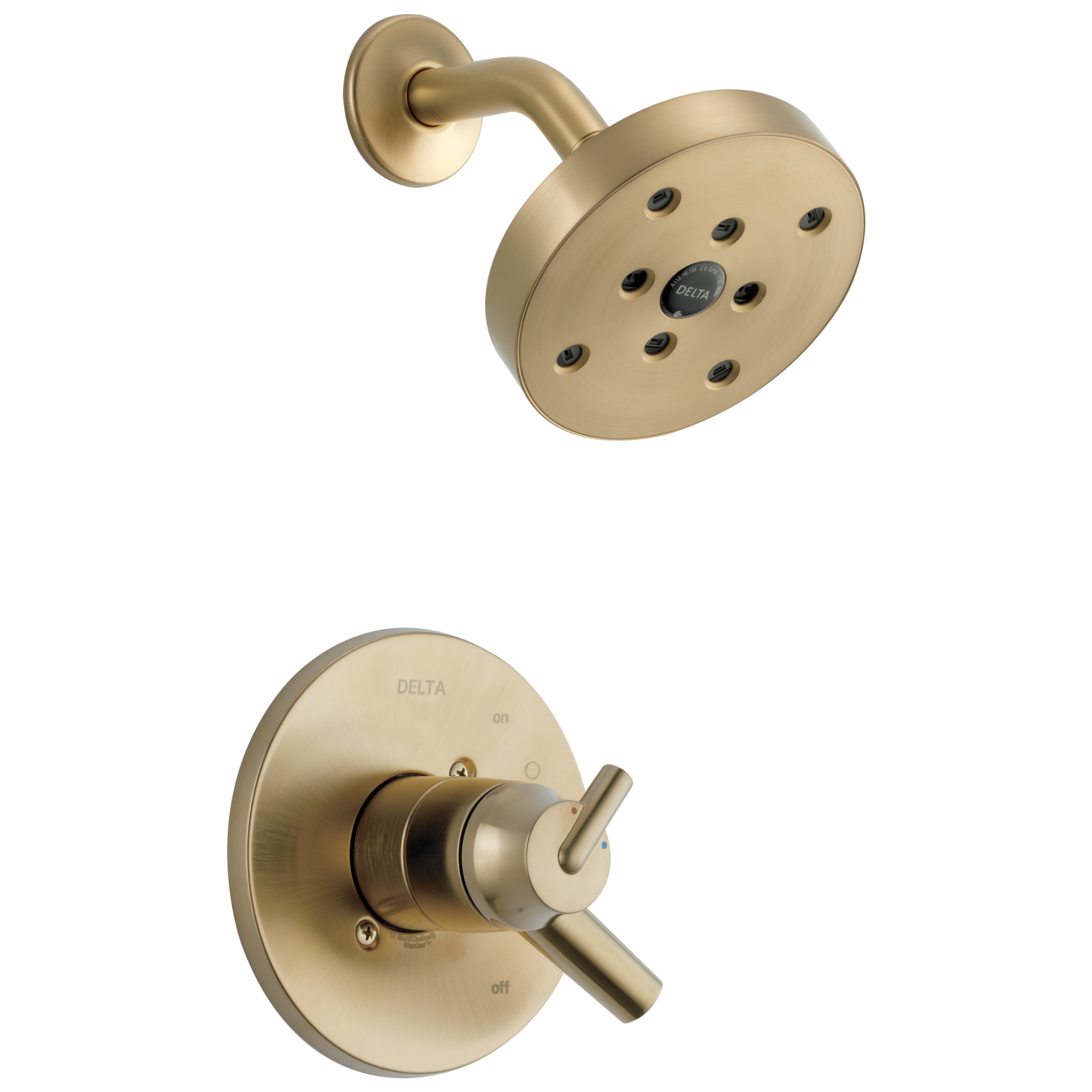 T17259-CZ Накладка для душа Monitor® 17 серии H2Okinetic® Delta Faucet Trinsic Шампанское бронза 