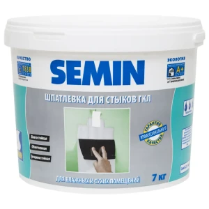 Финишпаста полимерная Semin Sem-Joint Hydro, 7 кг 14296762 STLM-2202011