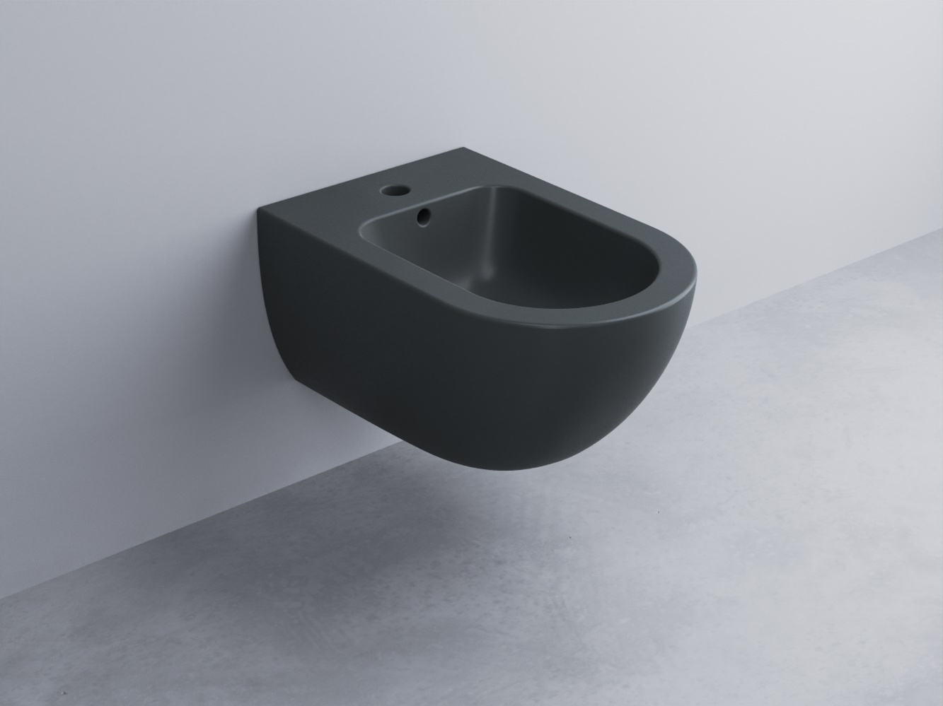 EJBS-BA Биде подвесное с одним отверстием под смеситель, в комплекте с крепежами Enjoy 53 cielo Enjoy + Amedeo Ceramica Cielo