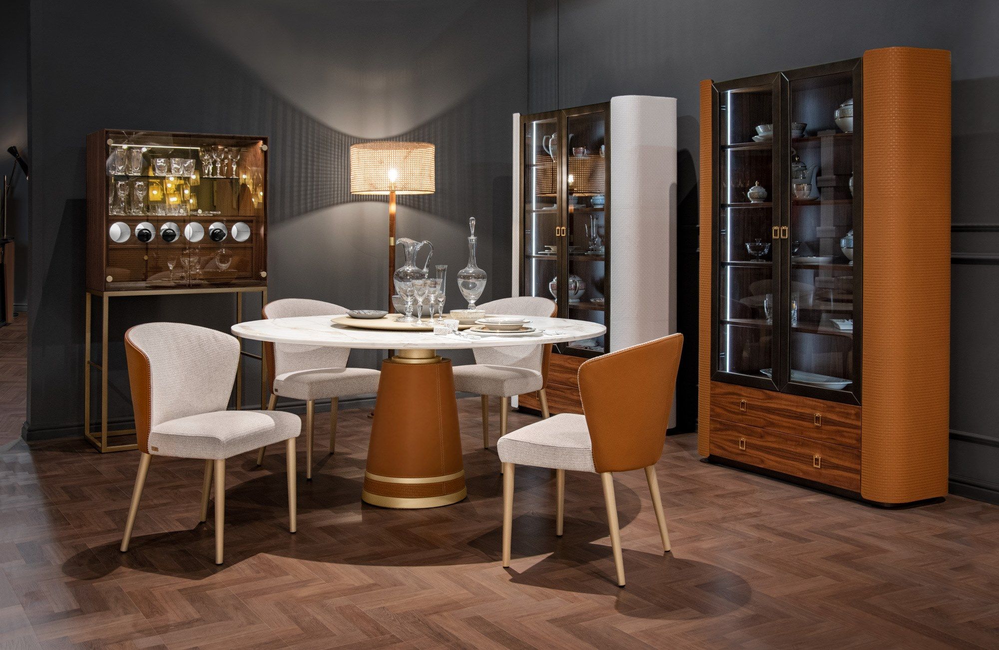 Круглый мраморный стол с Lazy Susan Formitalia ISIS ARCH-00125140 - Вид №4