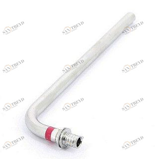 REHAU Угол с трубкой 500 мм из нержавеющей стали для подключения радиатора 20x15мм 240941