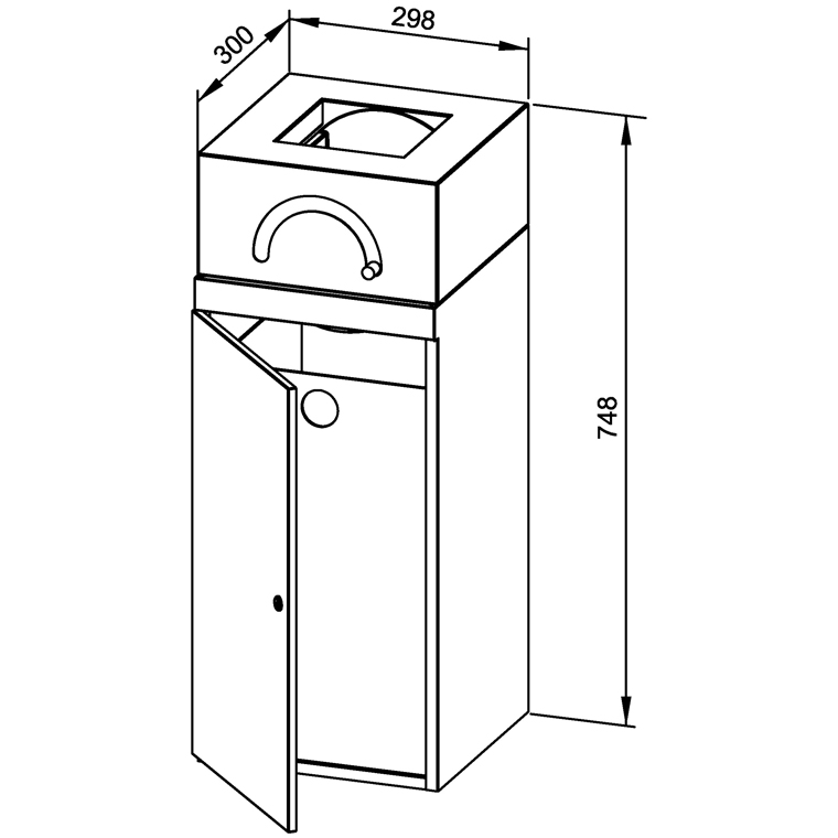 731685 Корзина для подгузников WP2505 WAGNER_EWAR A-LINE Wagner Ewar  - Вид №1