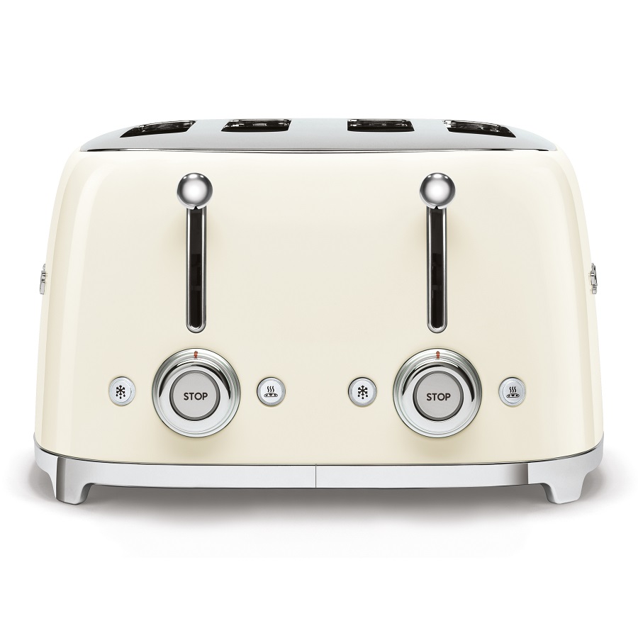 Тостер Smeg на 4 ломтика, кремовый TSF03CREU - Вид №2