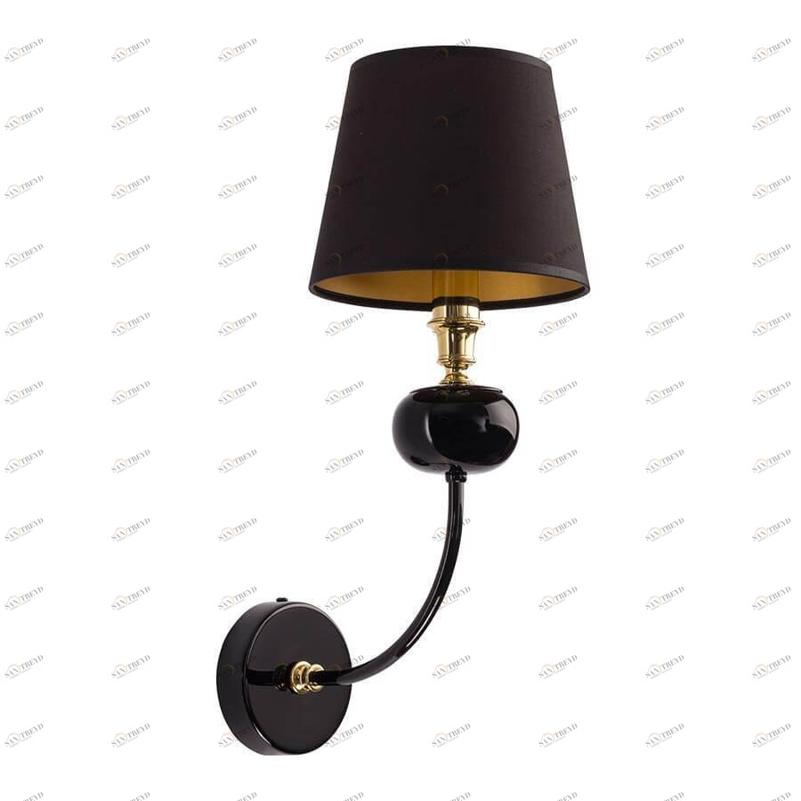 Бра настенное черное Kutek Mood Narni NAR-K-1(CZ) KUTEK NARNI 00-3888822 Черный 