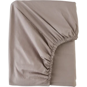Простыня евро Mona Liza Premium 200x220 см сатин на резинке капучино 82493877 STLM-2136775