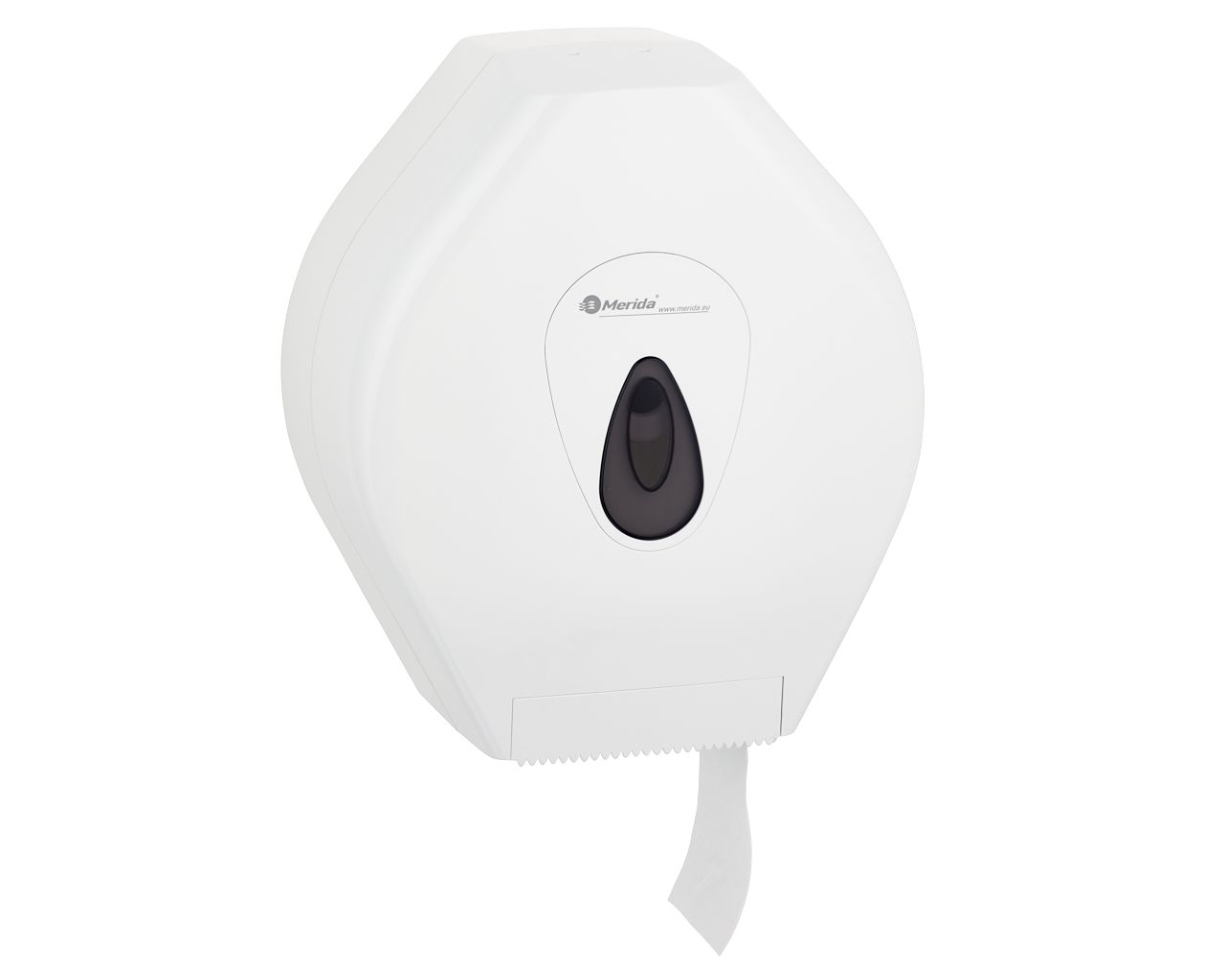 BTS001 Держатель рулона туалетной бумаги TOP MEGA, АБС-пластик, белый, серое окно Merida  - Вид №4