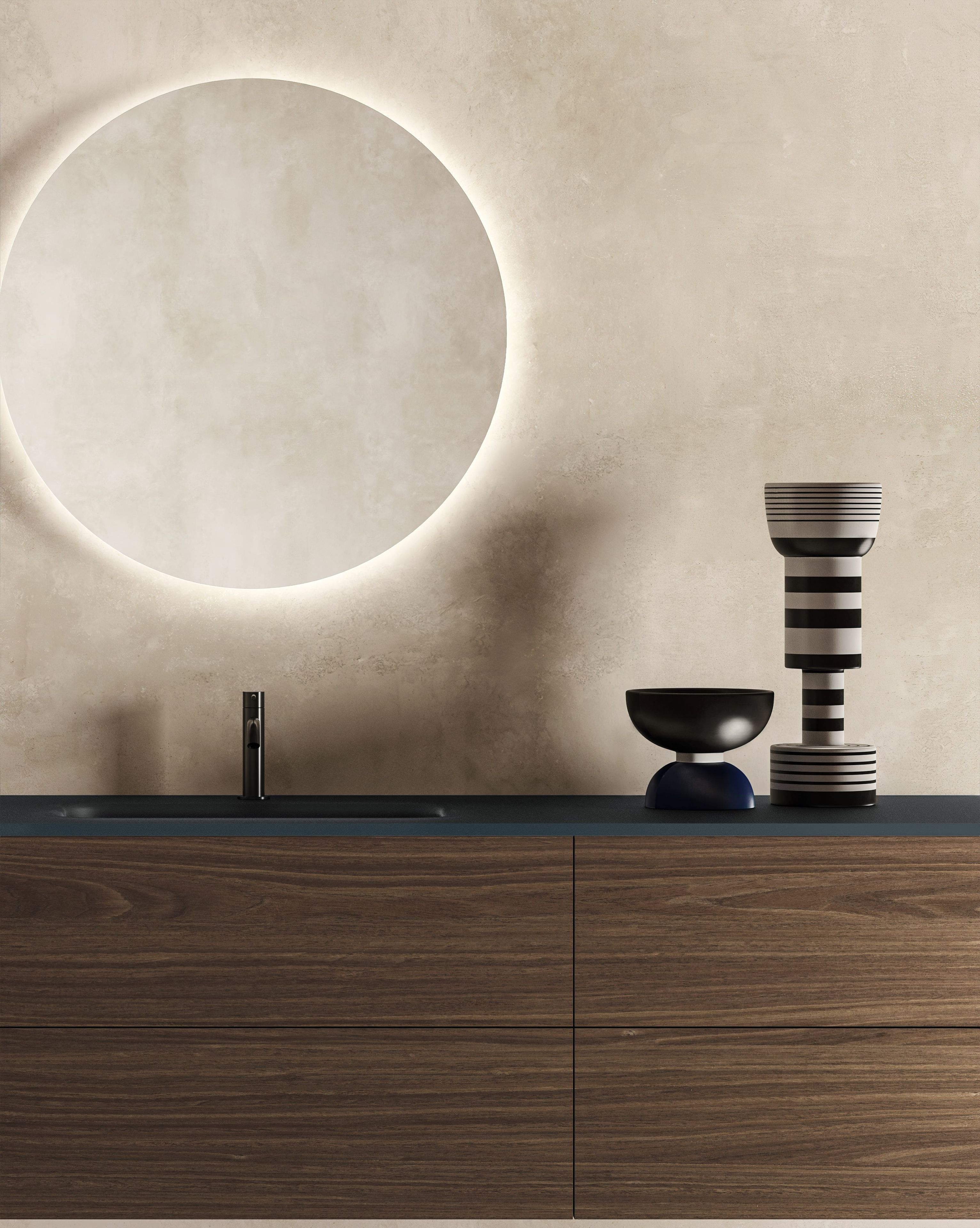 Деревянный подвесной умывальник Moab блок ARCH-00069709 - Вид №11