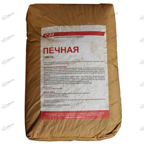 Печная смесь 25 кг СЭВ Santreyd 2640