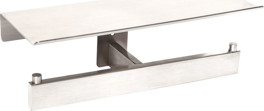 AI2006C Двойной держатель для рулонов туалетной бумаги с полкой mediclinics 