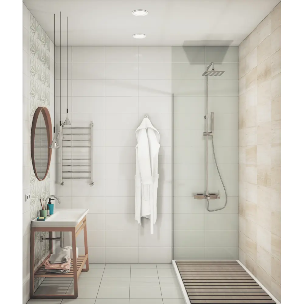 Плитка настенная LB Ceramics Моана 19.8x39.8 см 1.58 м² цвет белый 82973838 STLM-2108058 - Вид №3