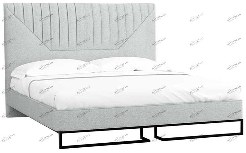 1706 Кровать с ортопедическим основанием 1.8 Loft Alberta Стоун R-HOME 401727451h_Стоун