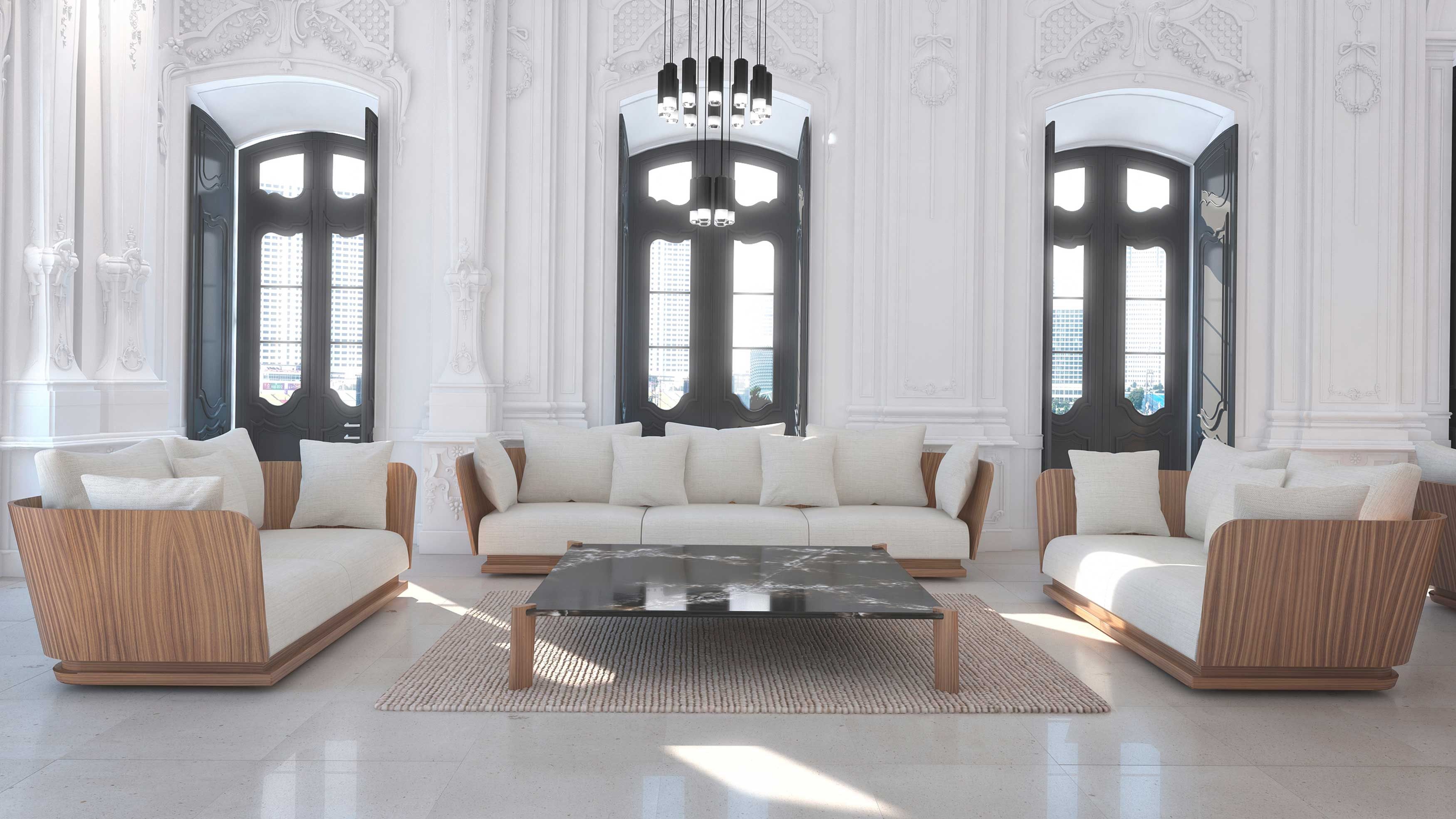 4-местный тканевый диван Punt Amor Cortese ARCH-00063569 - Вид №8