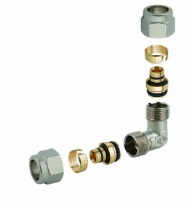 Carlo Poletti R46202Q Фитинг, с наружной резьбой хромированный для многослойной и