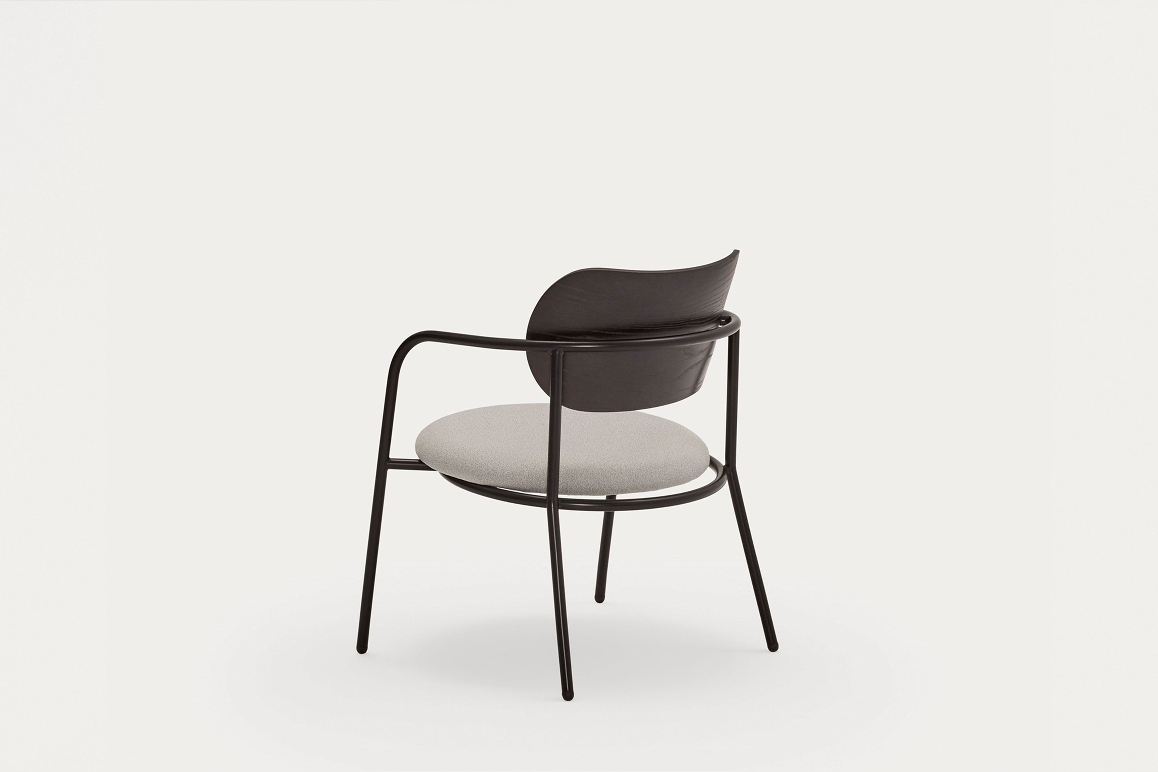 Металлическое кресло с мягким сиденьем TEULAT Eclipse ARCH-00150639 - Вид №4