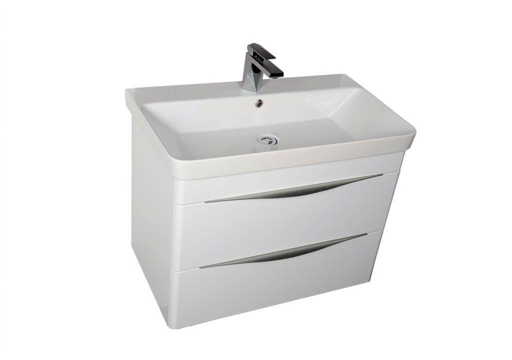 Тумба с раковиной Aquanet Орлеан 80 белый 0018308200182312 - Вид №2