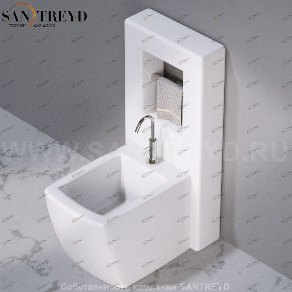 C302VX.100 Настенный керамический шкаф для биде напольное WALL A. e T. Italia AeT ITALIA