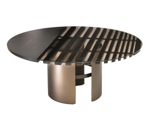 Круглый стеклянный обеденный стол