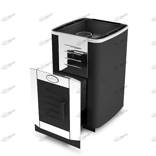 Печь для бани на дровах Кирасир 15 Silver Santreyd 28