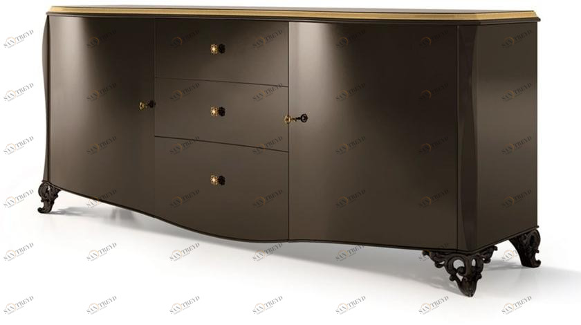 Carpanese Home Комод деревянный с распашными дверцами и ящиками Heritage 6202