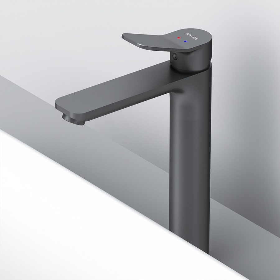 F85A92022 смеситель д/умывальника высокий черный шт. AM.PM X-Joy  - Вид №2