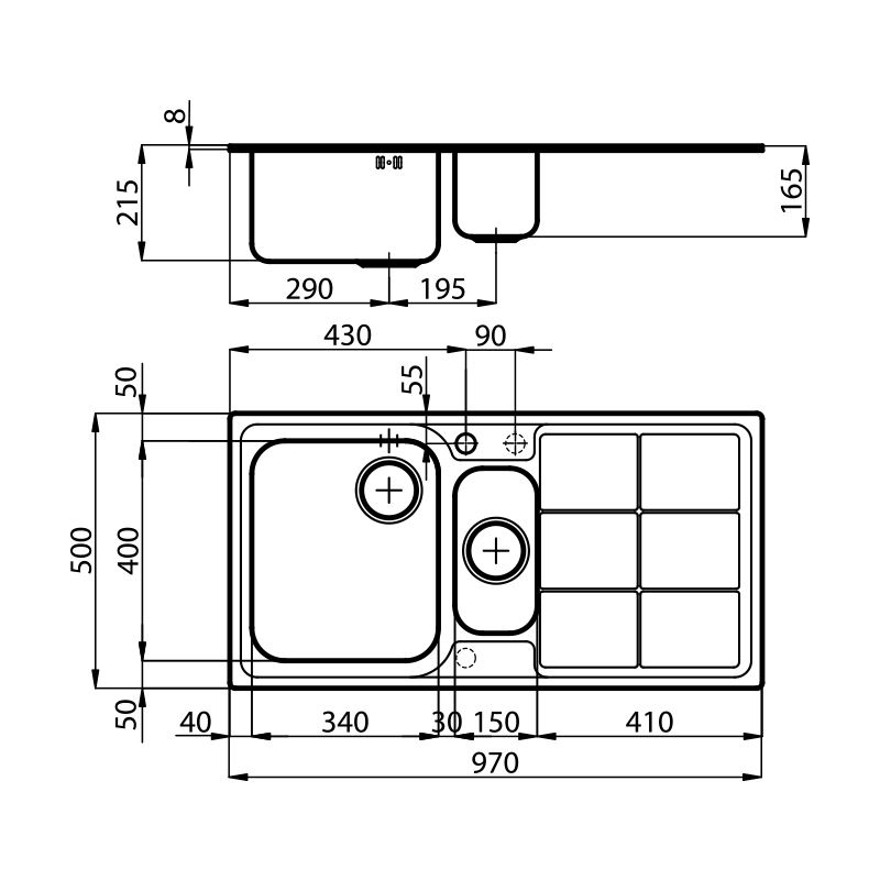 136306x Мойка S3000 1363 06x Fosterspa  - Вид №1