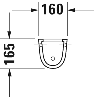 0865180000 Полупьедестал для раковины овальная Duravit Starck 3 - Вид №2