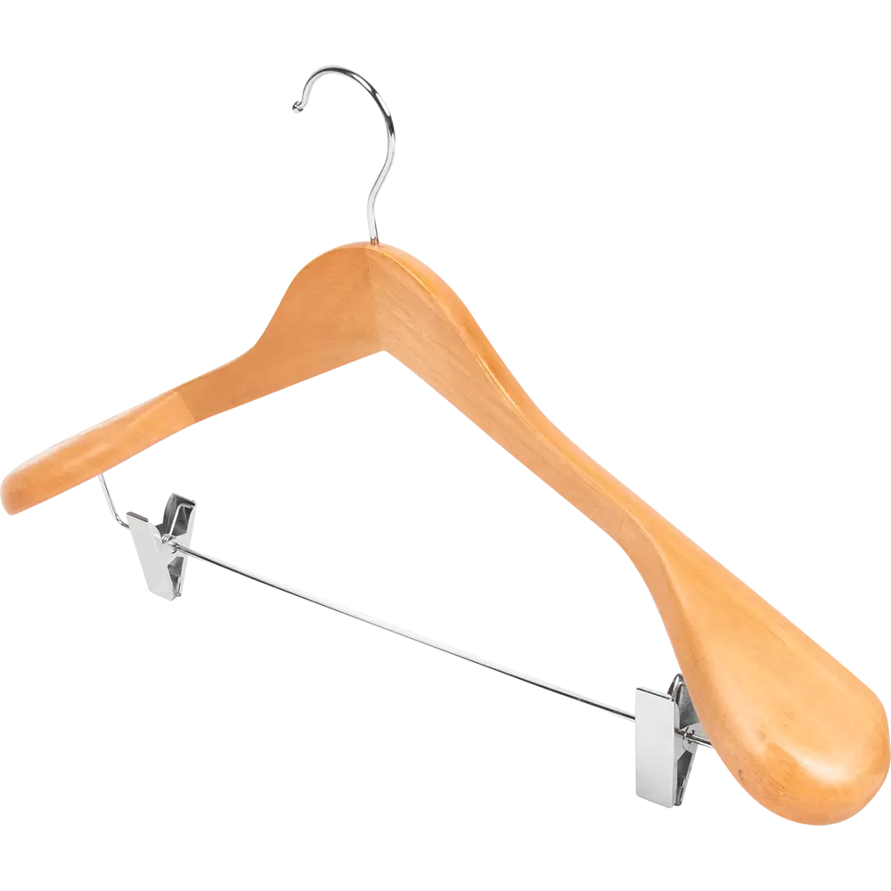 Плечики Spaceo с зажимом для деликатной одежды 45 см 82680669 Плечики с зажимом STLM-0033929 - Вид №1