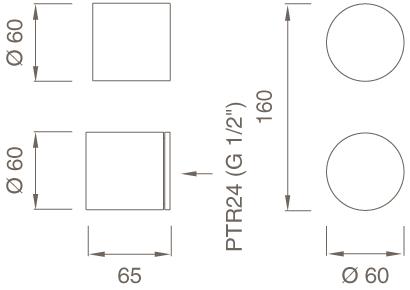 Ceadesign Термостатический смеситель и кран открытия / закрытия Opus Ops 51 - Вид №1