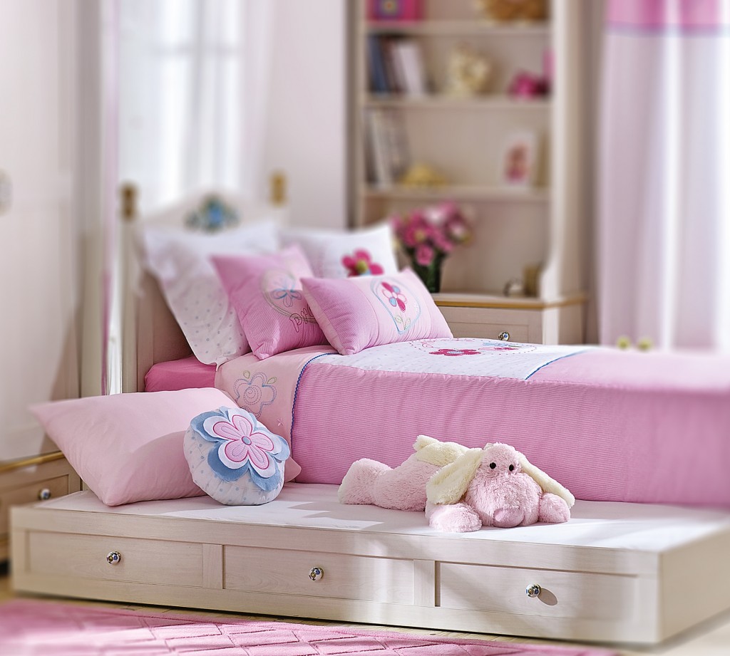 Кровать выдвижная детская 90х190 см беленый дуб Flora CILEK FLORA 00-3832114 Бежевый Santreyd - Вид №3