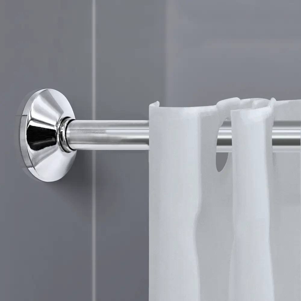 Карниз для ванной Go Go Г-образный 180x80 см нержавеющая сталь цвет хром STLM-2154006 - Вид №7