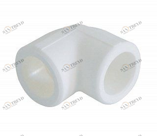 Угольник KALDE 90 D25 полипропиленовый белый 3212ELB250000