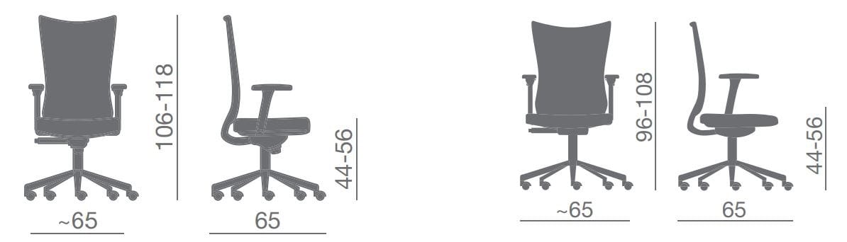 5 спиц подлокотник поворотный операционный офисный стул Kastel Kuper ARCH-00000412 - Вид №5