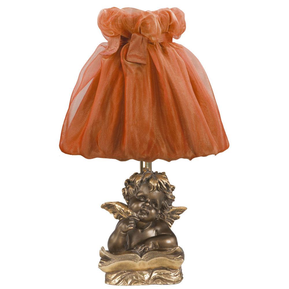 32089,34001 Настольная лампа Ангел Поэт Бронза Мадлен Роза BOGACHO 4627138210918, 4627138150818