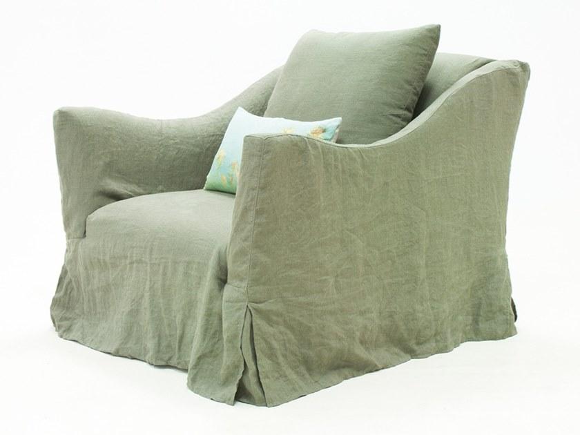 CREARTE COLLECTIONS Кресло из ткани со съемным чехлом с подлокотниками Ascot contemporain 12 - Вид №2
