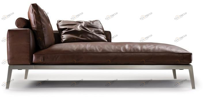 Flexform Дормез со съемным кожаным чехлом Lifesteel sun-id-1472242