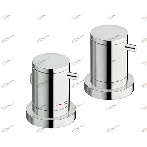 CRIXT142 Настольный термостатический смеситель для ванны с переключателем на 2 выхода Cristina Rubinetterie 