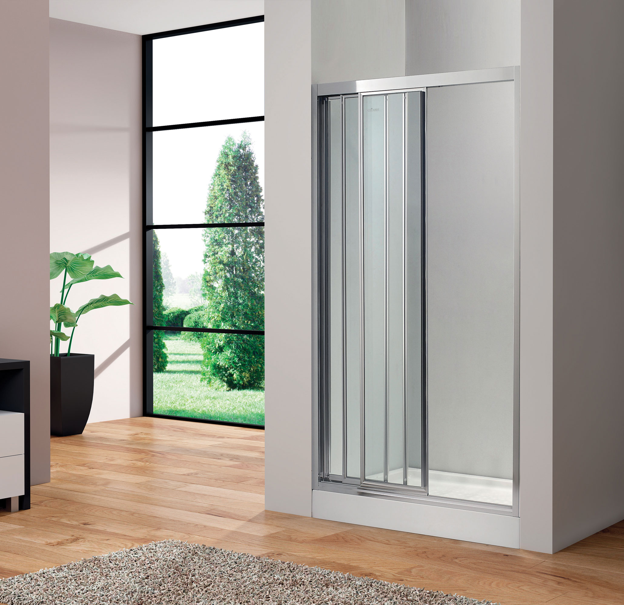 Душевая дверь в нишу CEZARES FAMILY-B-BF-3-170-P-Cr - Вид №2