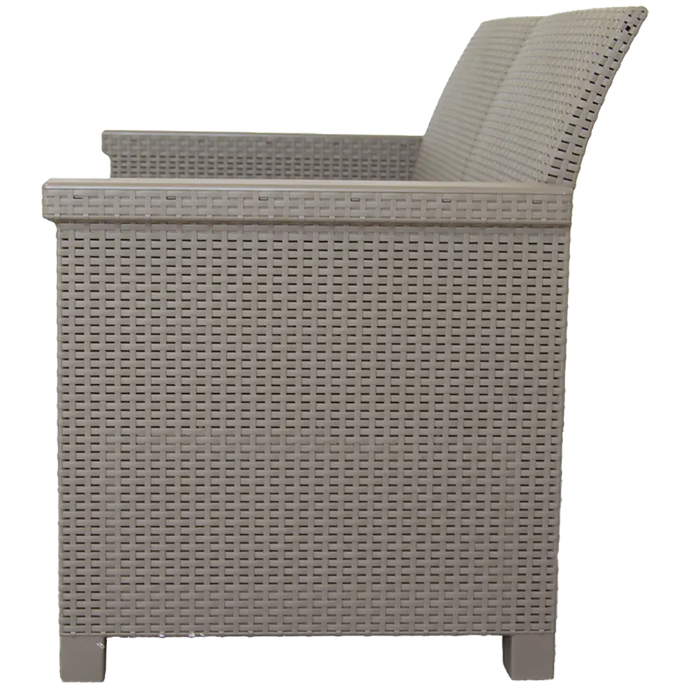 Набор садовой мебели для отдыха с подушками BEGINIA Basegi Пластик Стол, диван, кресло 2 шт Бежевый STLM-2095015 - Вид №13