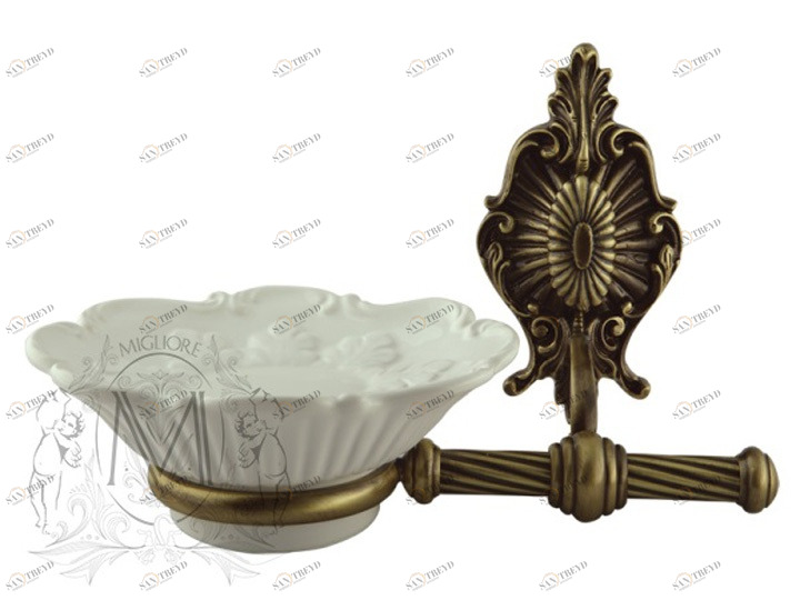 Мыльница MIGLIORE Elizabetta ML.ELB-60.101.BR - бронза 