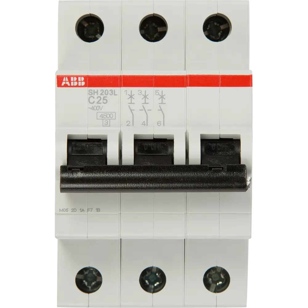 Автоматический выключатель ABB SH203L 3P C25 А 4.5 кА 2CDS243001R0254 10061923 STLM-2124658  - Вид №1