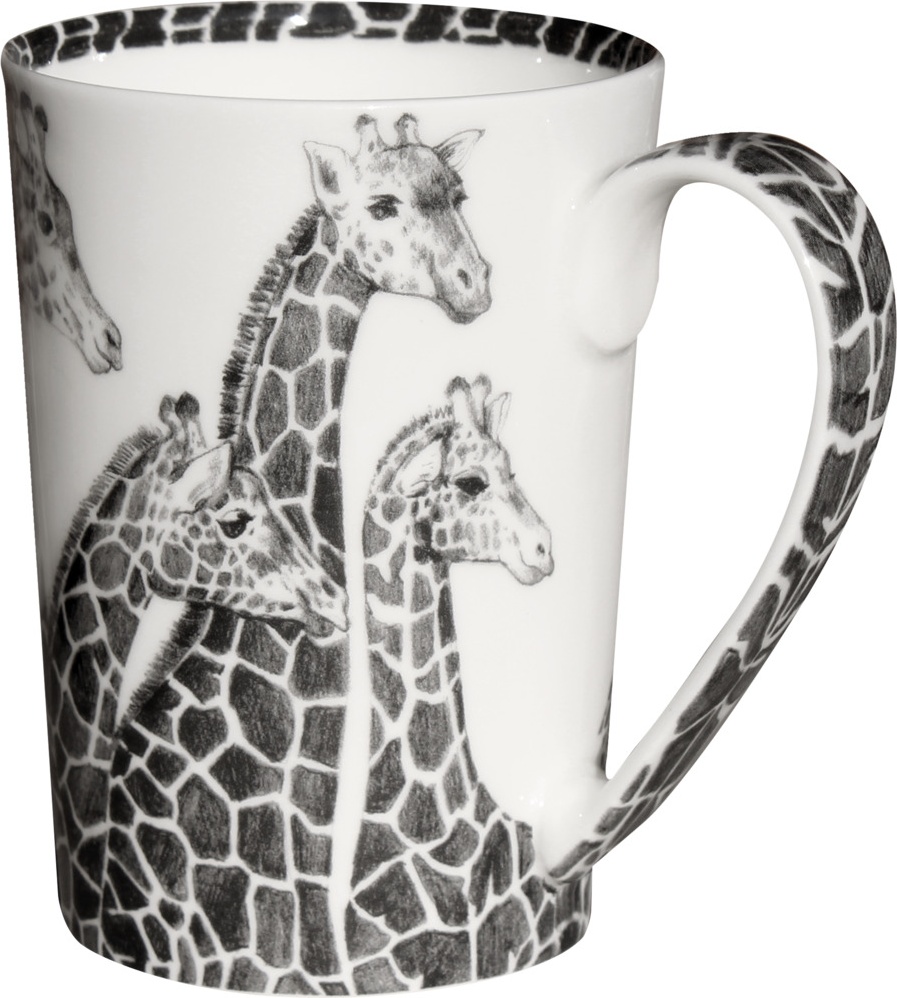10640809 Taitu Кружка Taitu "Дикий нрав.Жираф" 450мл Фарфор костяной 