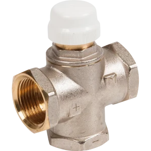 Трехходовой термостатический смесительный клапан Valtec с боковым смешением полное перекрытие VT.MR03.N.0603