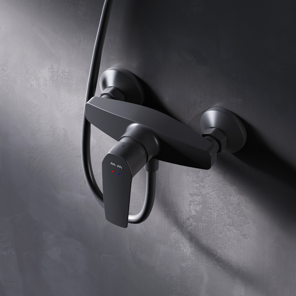 F90A20022 смеситель для душа черный шт. AM.PM Gem