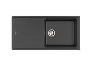 A880190940 Двусторонняя мойка с одной чашей из QUARZEX® ROCA Bergen