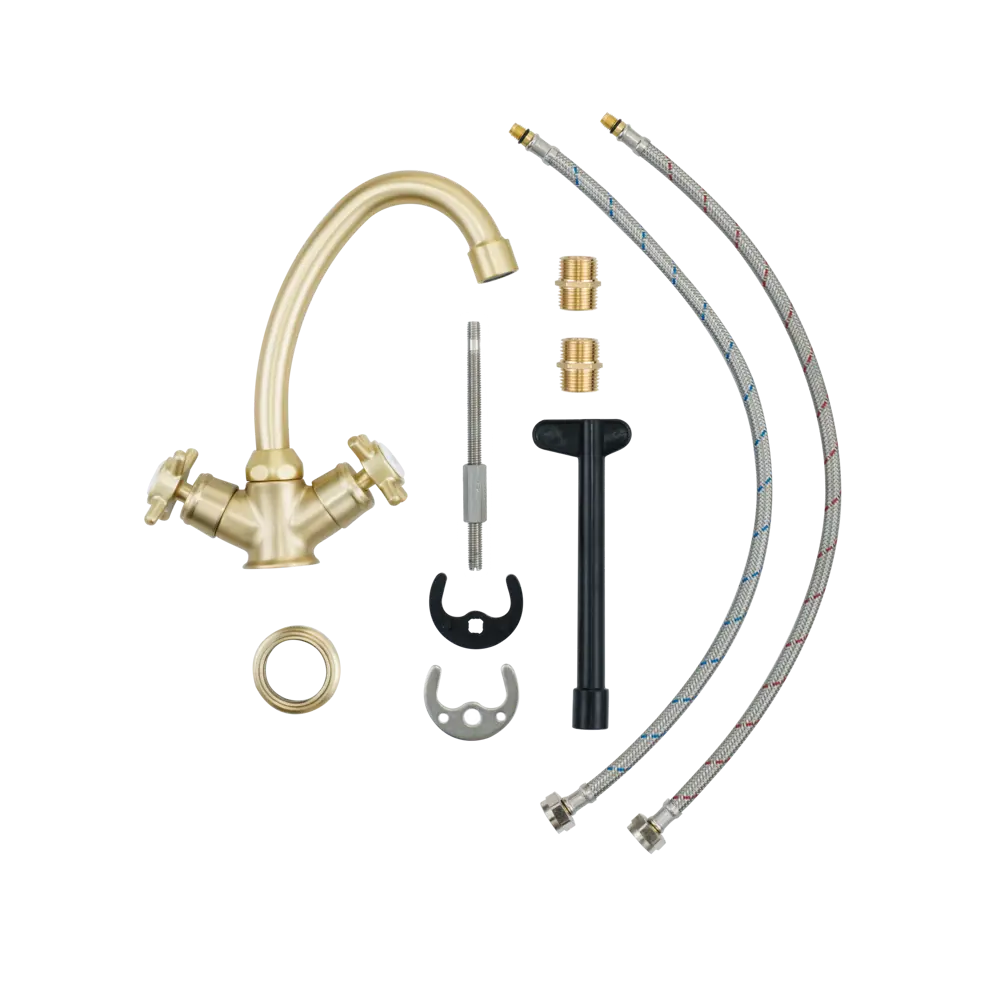 Смеситель Sensea Mauna для раковины с экономичным аэратором в золотом исполнении 84507598 STLM-0974608 - Вид №3