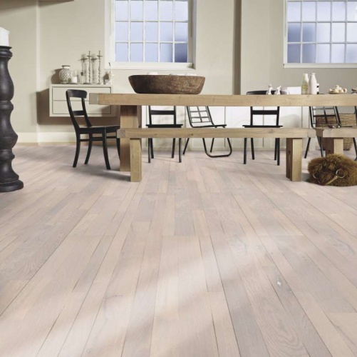 Широкий паркет Meister PС 400 Style Белый 8267 Дуб Рустик с брашью (Текстурированная) 2400х255 мм 2300200056 - Вид №10