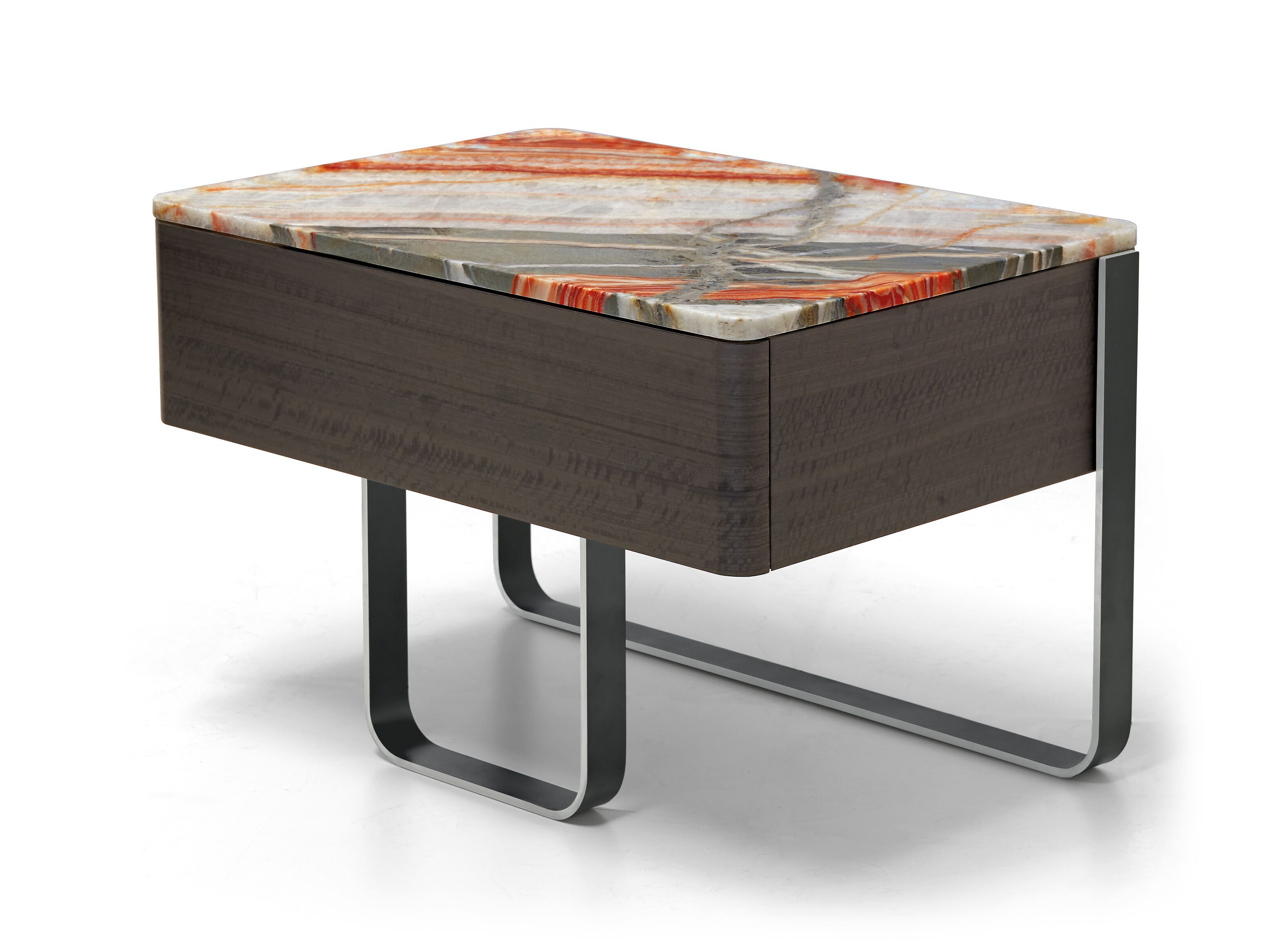 Тумбочка с деревянным ящиком и мраморным верхом Arketipo EFFETTO NOTTE ARCH-00021124
