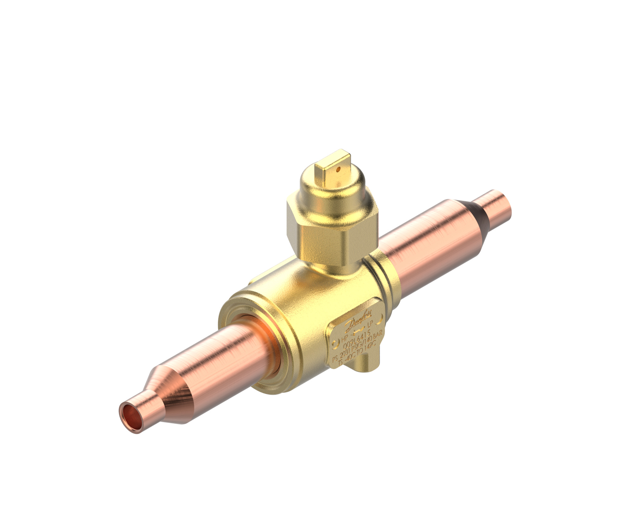 Danfoss GBCT — Запорные шаровые краны для CO2 140 бар GBCT 18s Кран шаровый 009L6588  - Вид №4